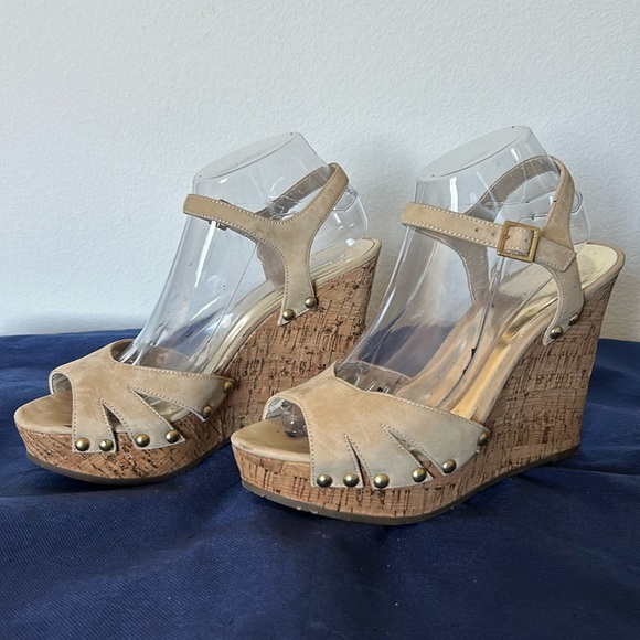 Jessica Simpson Shoes - Jessica Simpson wedge cork heel sandals